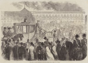 The Queen of Spain proceeding to open the Cortes by Gustave Janet